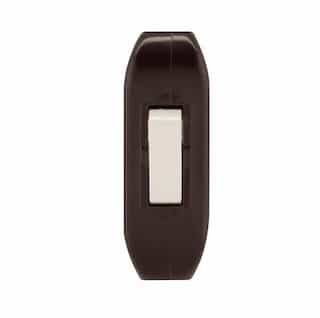 3 Amp Cord Switch, Feed-Through, Brown