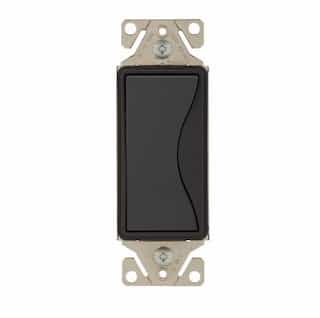 Eaton Wiring 15 Amp Designer Light Switch,Single Pole, Silver Granite