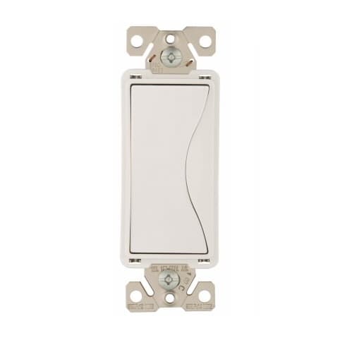 Eaton Wiring 15 Amp Designer Light Switch, 4-Way, Alpine White