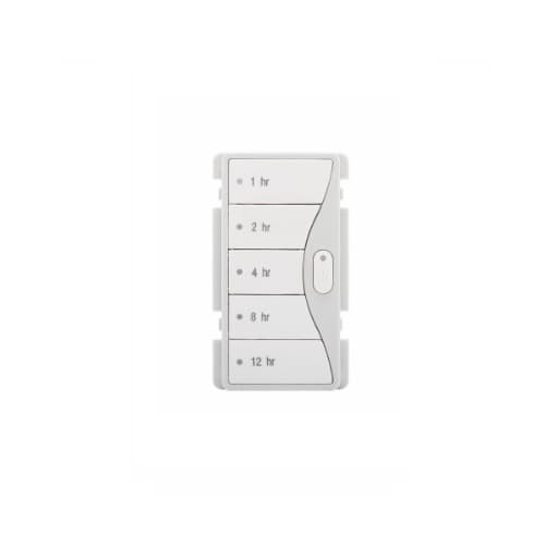 Eaton Wiring Faceplate Color Change Kit 1 for Hour Timer, White Satin