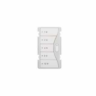 Eaton Wiring Faceplate Color Change Kit 1 for Hour Timer, White Satin