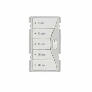 Faceplate Color Change Kit 1 for Minute Timer, White Satin
