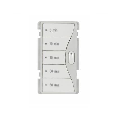 Eaton Wiring Faceplate Color Change Kit 1 for Minute Timer, White Satin