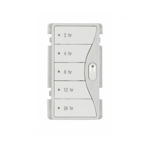 Eaton Wiring Faceplate Color Change Kit 3 for Hour Timer, White Satin
