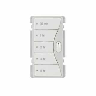 Faceplate Color Change Kit 4 for Hour Timer, White Satin