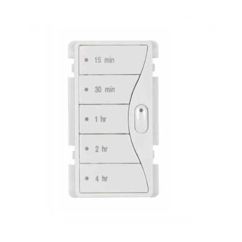 Eaton Wiring Faceplate Color Change Kit 5 for Hour Timer, Alpine White