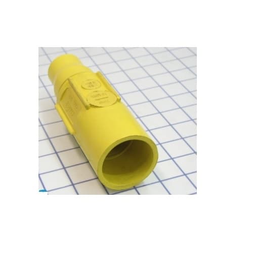 Eaton Wiring Cam-Lok J Series E1017 Plug Insulator, Male, 250-500 kcmil, Yellow