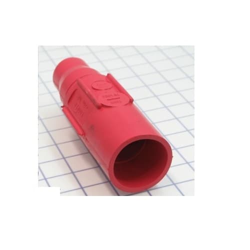 Eaton Wiring Cam-Lok J Series E1017 Plug Insulator, Male, 250-500 kcmil, Red