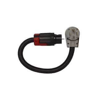 Eaton Wiring 45 Amp 4 ft Straight Blade Plug and Adapter for RhinoBox, NEMA 14-30P, 250V