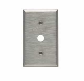 Eaton Wiring 1-Gang Wall Plate for Corbin Locking Switches, Stainless Steel