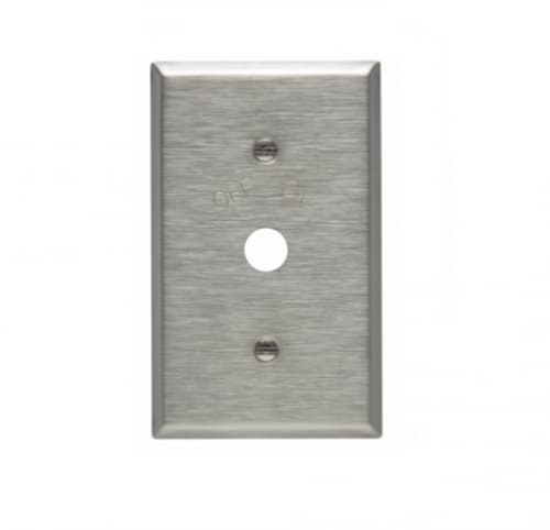 1-Gang Wall Plate for Corbin Locking Switches, Stainless Steel