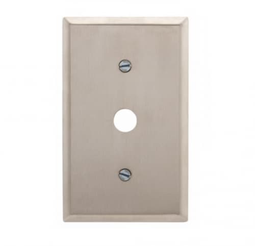 1-Gang Wall Plate for Corbin Locking Switches, Tan Stainless Steel