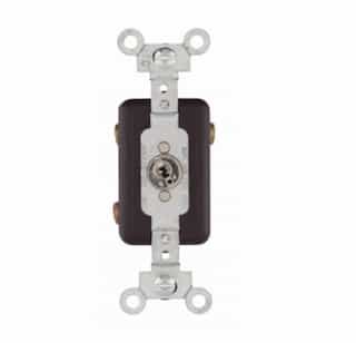20 Amp Locking Switch, Corbin Type, Three-Way, Brown