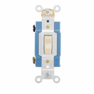 Eaton Wiring 15 Amp Toggle Switch, Double-Pole, Industrial, Ivory