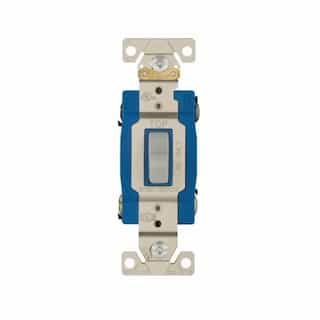 Eaton Wiring 15 Amp Toggle Switch, 4-Way, Industrial, Grey