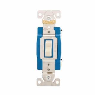 Eaton Wiring 15 Amp Toggle Switch, 4-Way, Industrial, Ivory