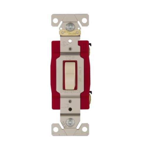 Eaton Wiring 20 Amp Toggle Switch, Single-Pole, Industrial, Ivory