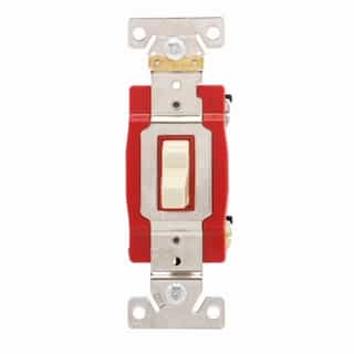 Eaton Wiring 20 Amp Toggle Switch, Double-Pole, Industrial, Ivory