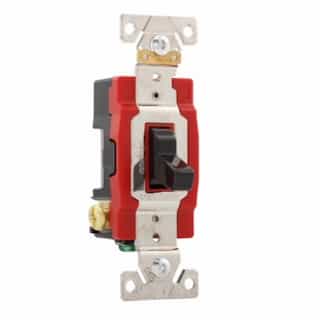 Eaton Wiring 20 Amp Toggle Switch, 3-Way, Industrial, Black