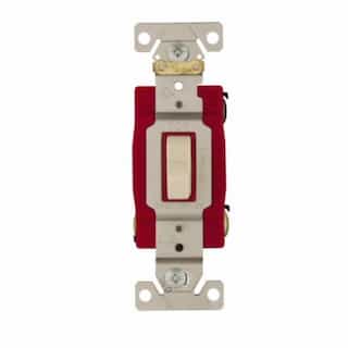 Eaton Wiring 20 Amp Toggle Switch, 3-Way, Industrial, Ivory