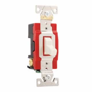 Eaton Wiring 20 Amp Toggle Switch, 3-Way, Industrial, Light Almond