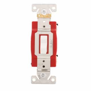Eaton Wiring 20 Amp Toggle Switch, 3-Way, Industrial, White