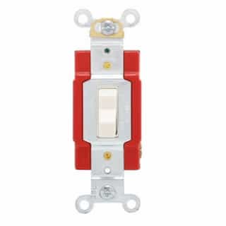 20 Amp Toggle Switch, 4-Way, Industrial, Light Almond