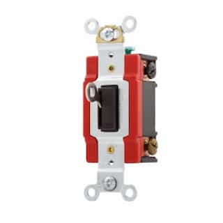 20 Amp Locking Switch, 4-Way, Industrial, Brown