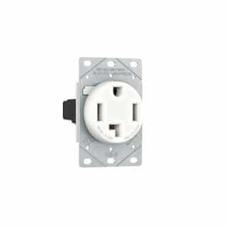 Eaton Wiring 30A Power Receptacle, 3-Pole, 4-Wire, 125V/250V, White