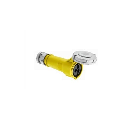 Eaton Wiring 30 Amp Pin and Sleeve Connector, 2-Pole, 3-Wire, 125V, Yellow