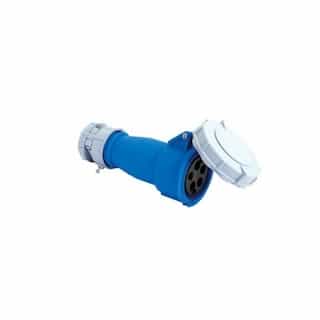 30 Amp Pin and Sleeve Connector, 2-Pole, 3-Wire, 250V, Blue