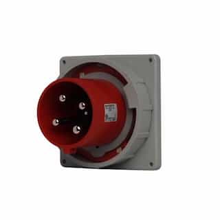 Eaton Wiring 100 Amp Pin and Sleeve Inlet, 3-Pole, 4-Wire, 480V, Red