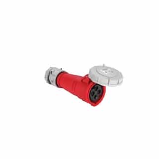16 Amp Pin and Sleeve Connector, 3-Pole, 4-Wire, 415V, Red