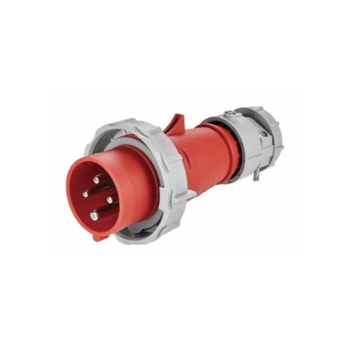 16 Amp Pin and Sleeve Plug, 3-Pole, 4-Wire, 415V, Red