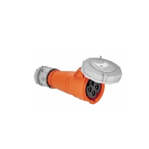 20 Amp Pin and Sleeve Connector, 3-Pole, 4-Wire, 250V, Orange