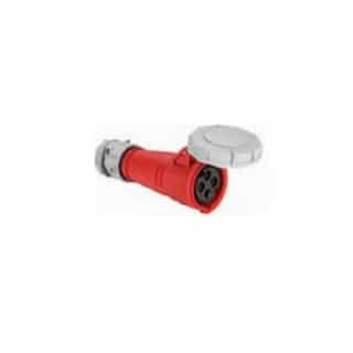 16A/20A Pin & Sleeve Connector, 3-Pole, 4-Wire, 380V-415V, Red