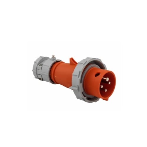 Eaton Wiring 20 Amp Pin and Sleeve Plug, 3-Pole, 4-Wire, 250V, Orange
