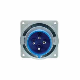 Eaton Wiring 30A/32A Pin & Sleeve Inlet, 3-Pole, 4-Wire, 200V-250V, Blue