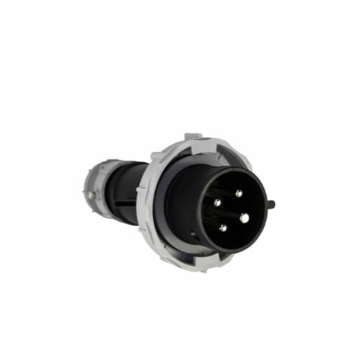 Eaton Wiring 30 Amp Pin and Sleeve Plug, 3-Pole, 4-Wire, 600V, Black