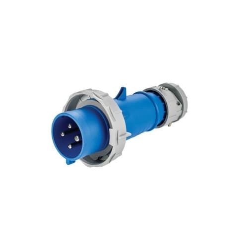 30A/32A Pin & Sleeve Plug, 3-Pole, 4-Wire, 200V-250V, Blue