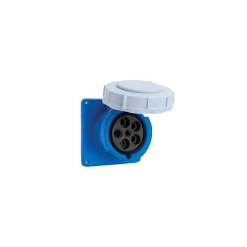 Eaton Wiring 30 Amp Pin and Sleeve Receptacle, 3-Pole, 4-Wire, 250V, Blue
