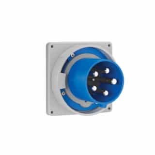 100 Amp Pin and Sleeve Inlet, 4-Pole, 5-Wire, 208V, Blue