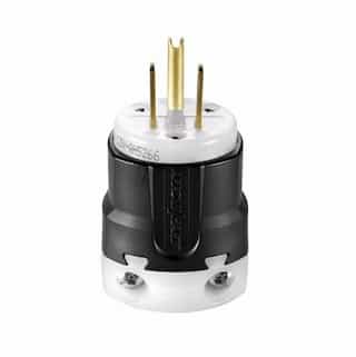 Eaton Wiring 15 Amp Grip Plug, Nylon, Black/White