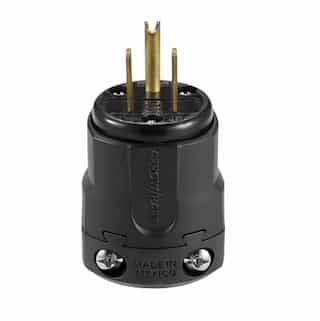 Eaton Wiring 15 Amp Grip Plug, Nylon, Black