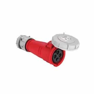 32 Amp Pin and Sleeve Connector, 4-Pole, 5-Wire, 415V, Red