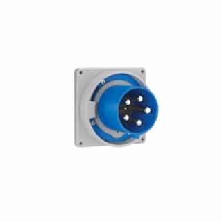 60 Amp Pin and Sleeve Inlet, 4-Pole, 5-Wire, 208V, Blue
