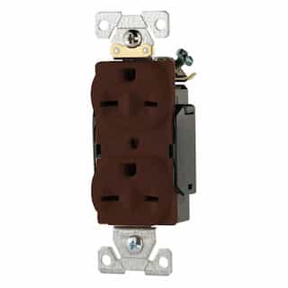 Eaton Wiring 15A Modular Duplex Receptacle, 2-Pole, 3-Wire, 250V, Brown