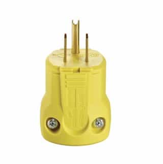 Eaton Wiring 15 Amp Grip Plug, Nylon, 125V, Yellow
