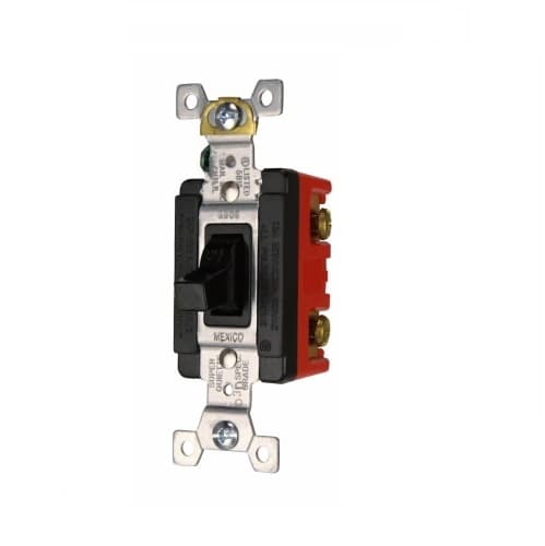 Eaton Wiring 20/30 Amp Motor Control Switch, Manual, 600/250V, Black