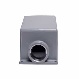 100125 Amp Back Box for Pin & Sleeve Receptacles, Cast Aluminum